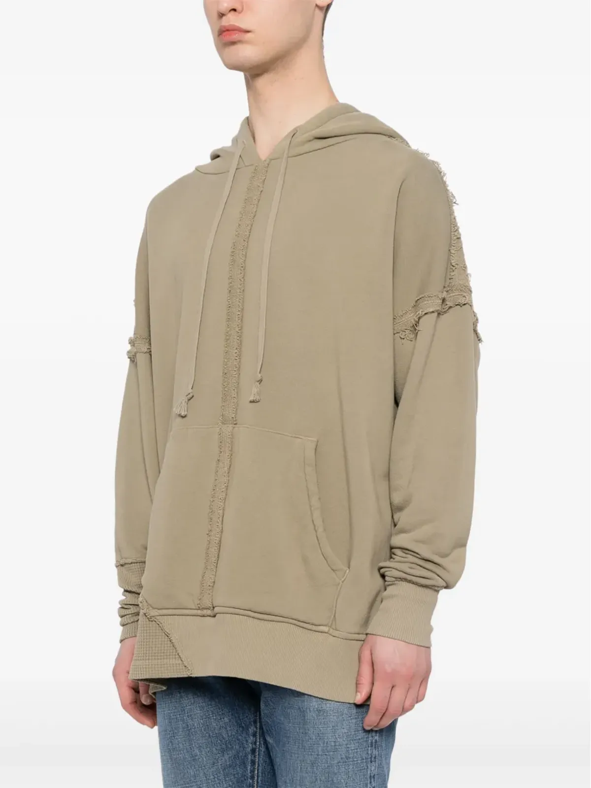 Greg Lauren ディストレスト コットン フーディ - 画像3