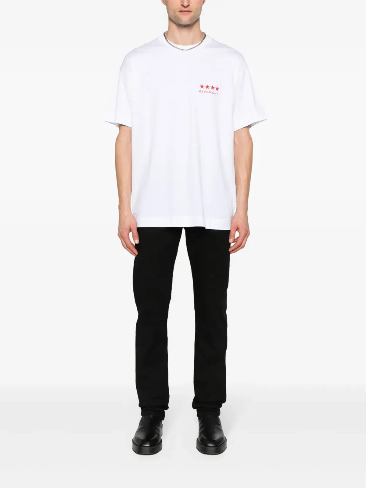 Givenchy ロゴプレート付きスリムカットジーンズ - ブラック - 画像2