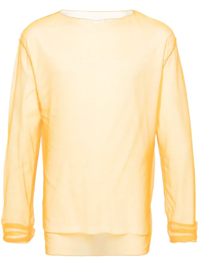 Jil Sander Jil Sander レイヤードコットンTシャツ - オレンジの商品画像