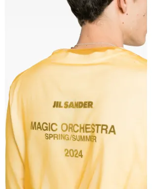 Jil Sander レイヤードコットンTシャツ - オレンジ - サムネイル5