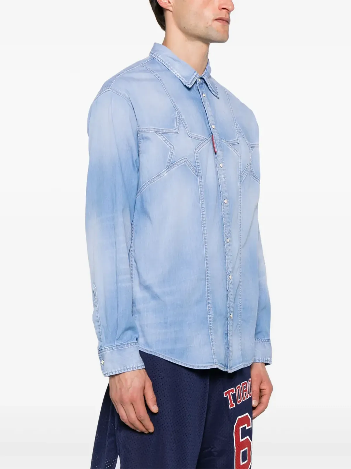 DSQUARED2 ツインスターズ デニムシャツ - 画像3