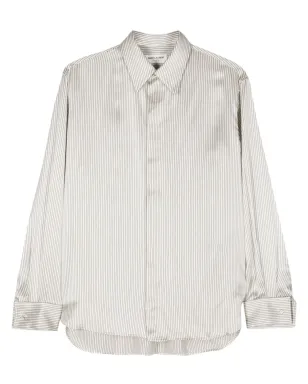 Saint Laurent ストライプ柄シルクシャツ - サムネイル1