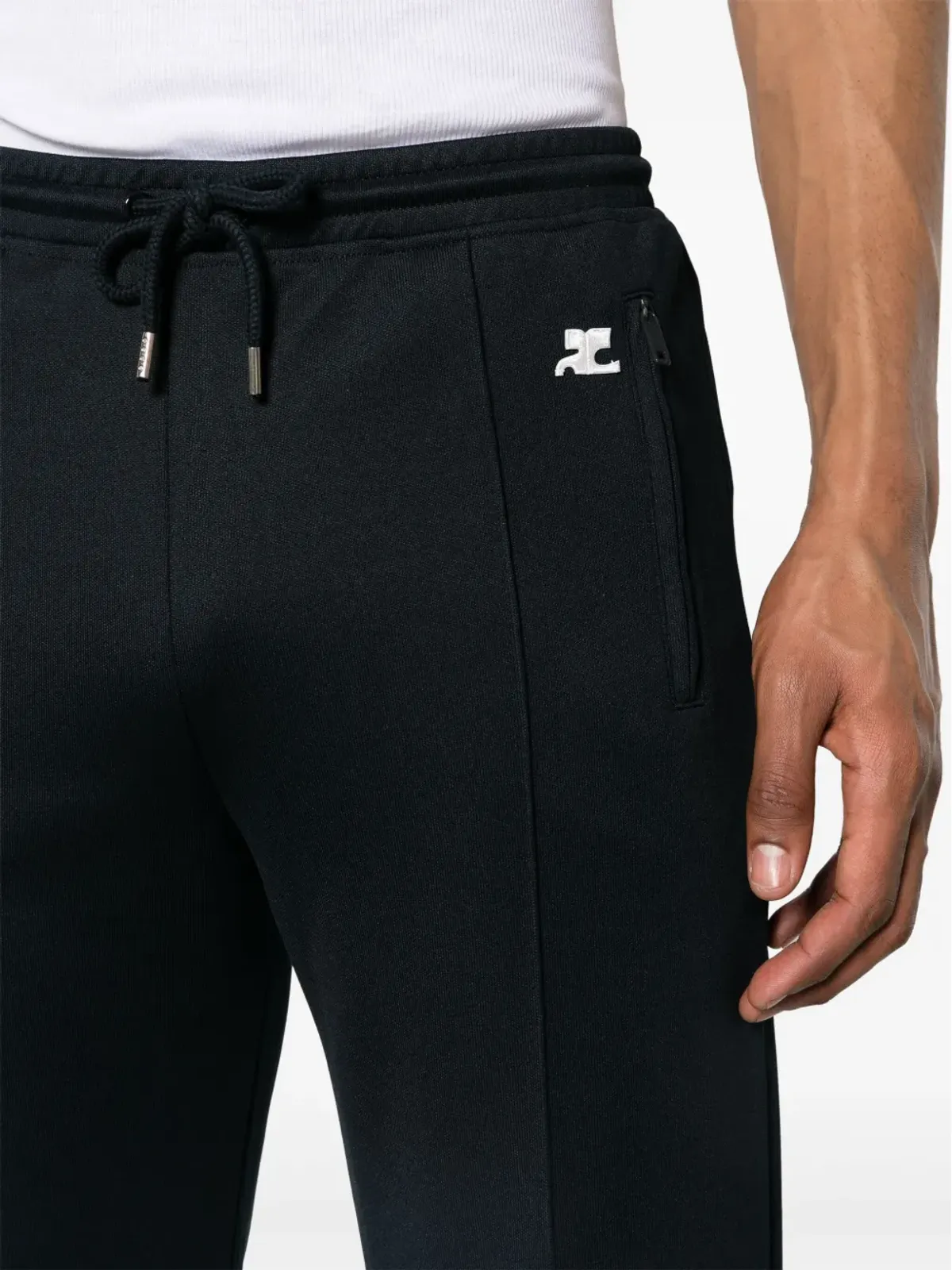 Courr8ges ロゴパッチ インターラック トラックパンツ - 画像5