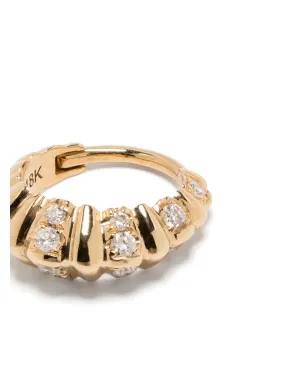 Lizzie Mandler Fine Jewelry 18kt yellow gold mini Crescent diamond single earring - サムネイル3
