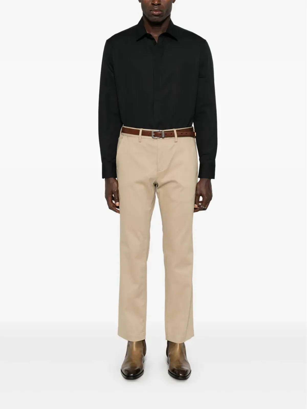 Saint Laurent ストレッチコットン チノパンツ - ニュートラルカラー - 画像2