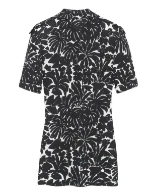 Saint Laurent プリントショートドレス ブラック - サムネイル2