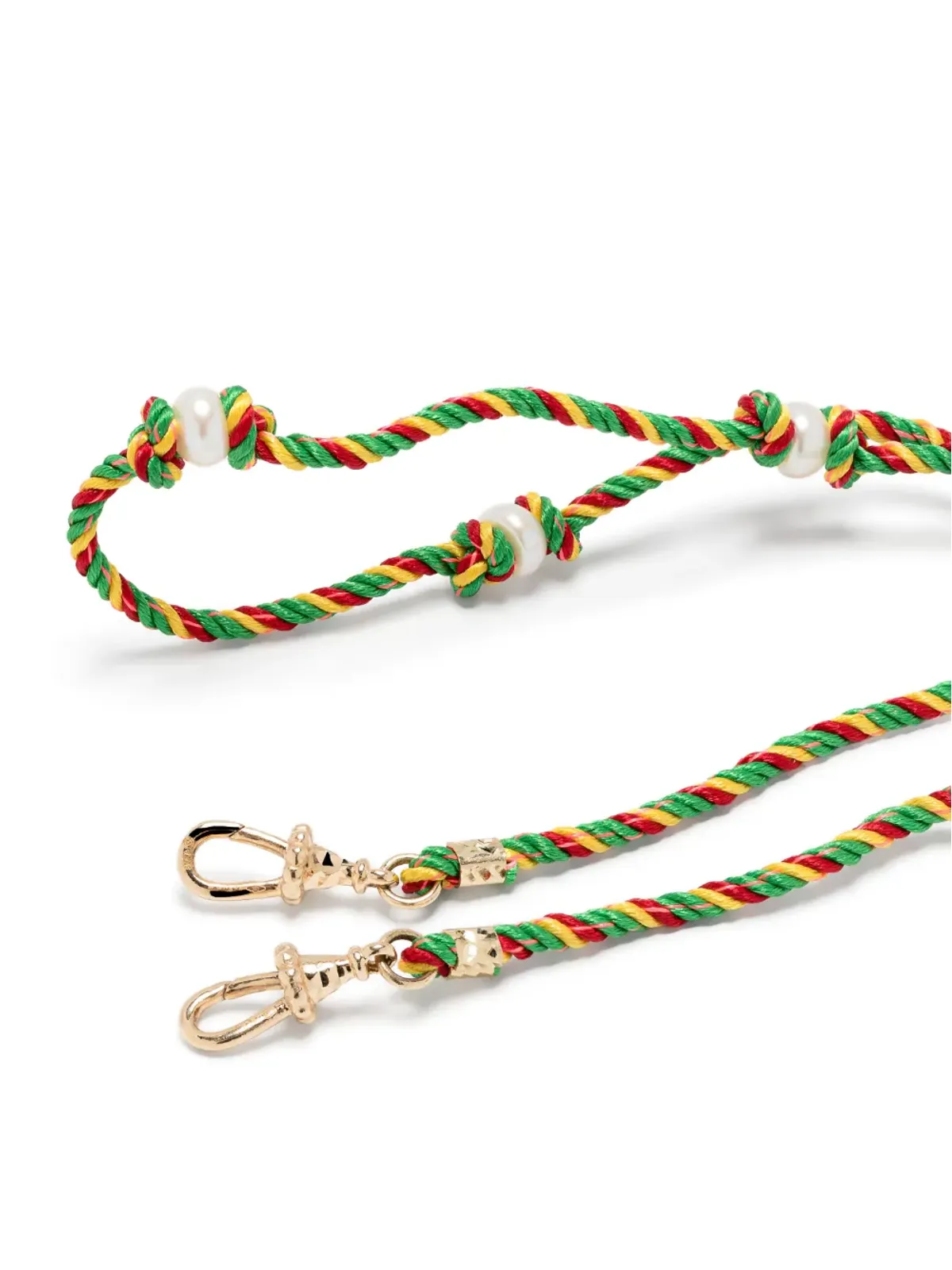 Marie Lichtenberg 14kt イエローゴールド Mauli Silky Rasta 編み込みネックレス - 画像3
