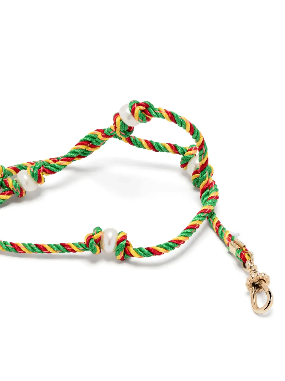 Marie Lichtenberg 14kt イエローゴールド Mauli Silky Rasta 編み込みネックレス - 画像4