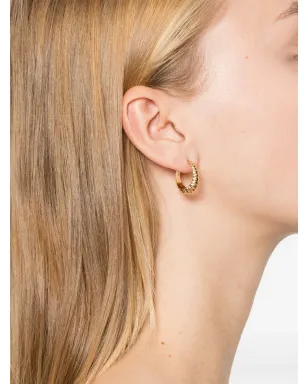 Lizzie Mandler Fine Jewelry フルーテッド・クレセント・シングル・ハグイヤリング - サムネイル2