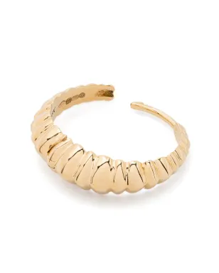 Lizzie Mandler Fine Jewelry フルーテッド・クレセント・シングル・ハグイヤリング - サムネイル3