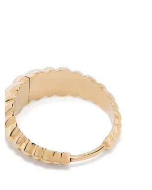 Lizzie Mandler Fine Jewelry フルーテッド・クレセント・シングル・ハグイヤリング - サムネイル4