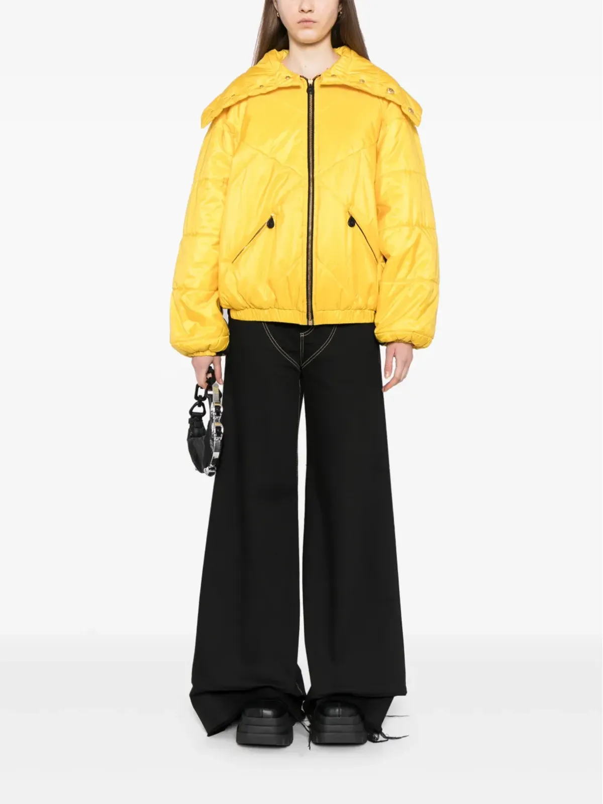 CHANEL ビンテージ 1990-2000年代 オーバーサイズ ジャケット - イエロー - 画像2
