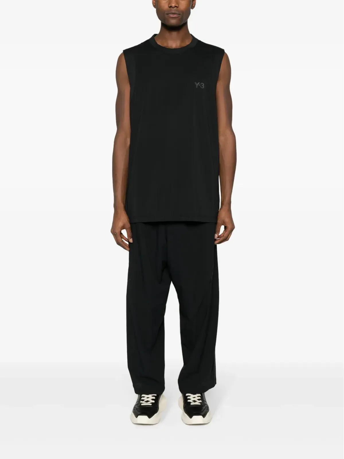 Y-3 ロゴプリント入りパネルデザインのトラックパンツ - 画像2