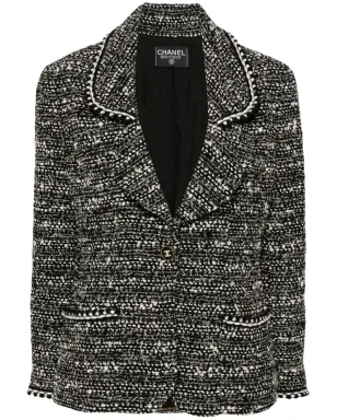 CHANEL ビンテージ 1990年代〜2000年代 ツイードジャケット - ブラック - サムネイル1