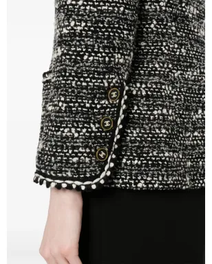 CHANEL ビンテージ 1990年代〜2000年代 ツイードジャケット - ブラック - サムネイル5