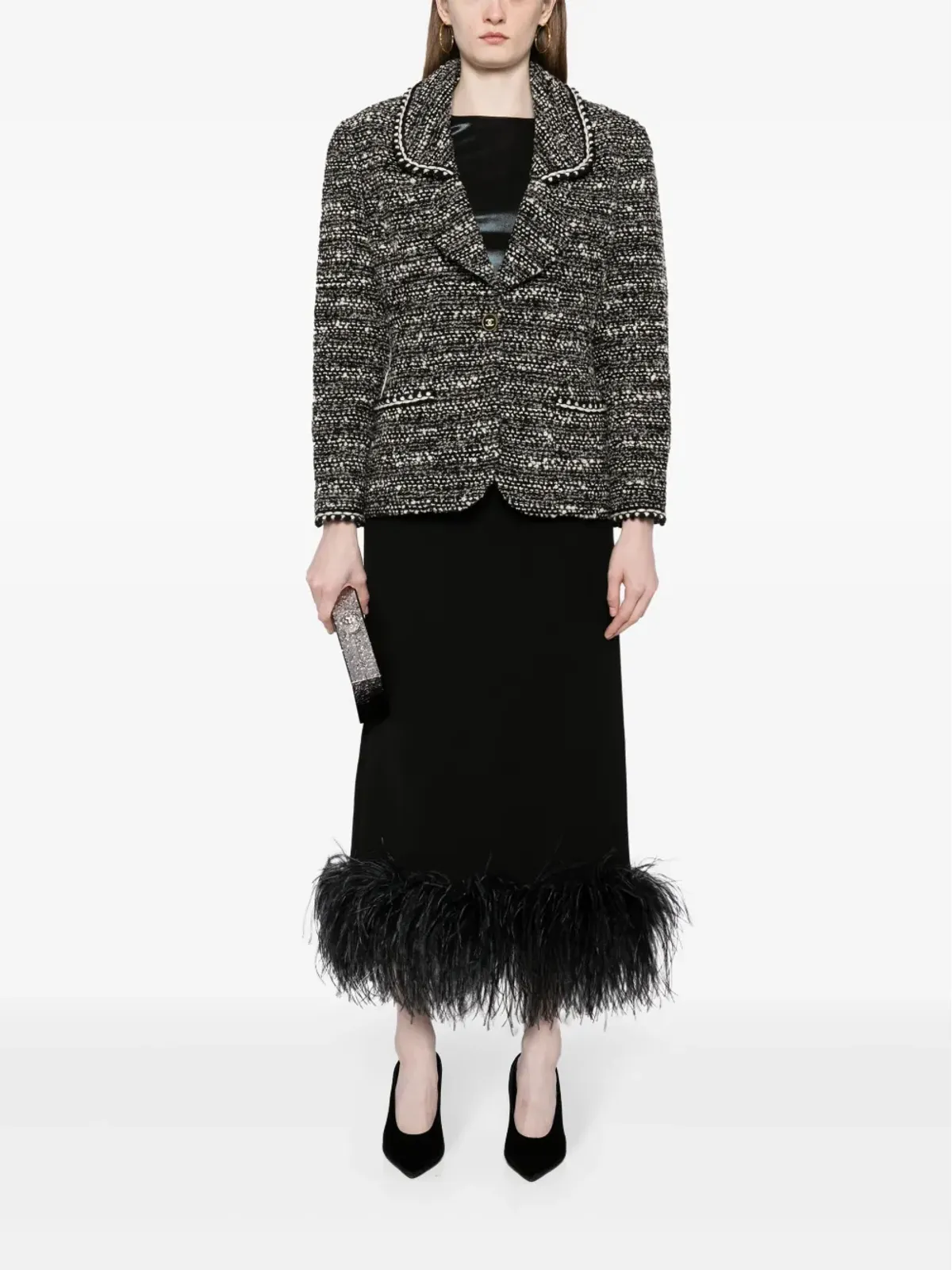 CHANEL ビンテージ 1990年代〜2000年代 ツイードジャケット - ブラック - 画像2