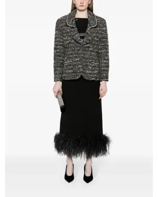 CHANEL ビンテージ 1990年代〜2000年代 ツイードジャケット - ブラック - サムネイル2