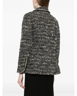 CHANEL ビンテージ 1990年代〜2000年代 ツイードジャケット - ブラック - サムネイル4