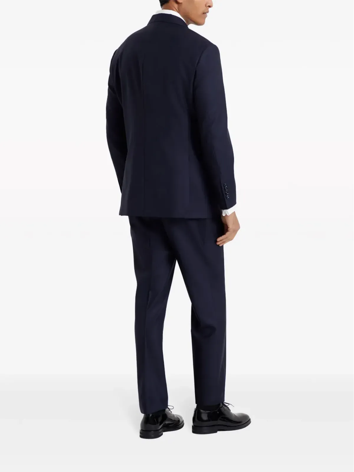 Brunello Cucinelli ダブルブレステッド ウールスーツ - ブルー - 画像4