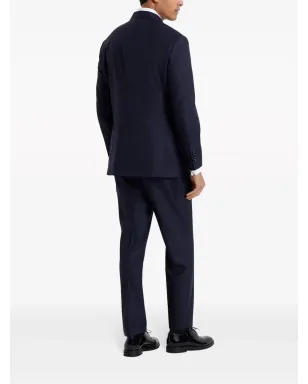 Brunello Cucinelli ダブルブレステッド ウールスーツ - ブルー - サムネイル4