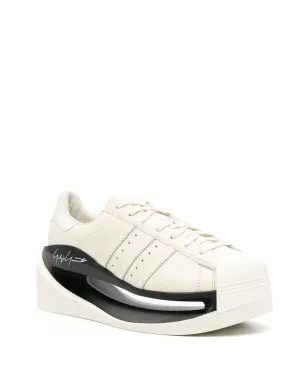 Y-3 ゲンドー・スーパースター レザー スニーカー - ニュートラルカラー - サムネイル2