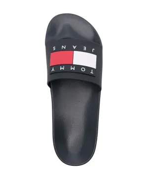 Tommy Jeans raised-logo オープントゥスライド - サムネイル4