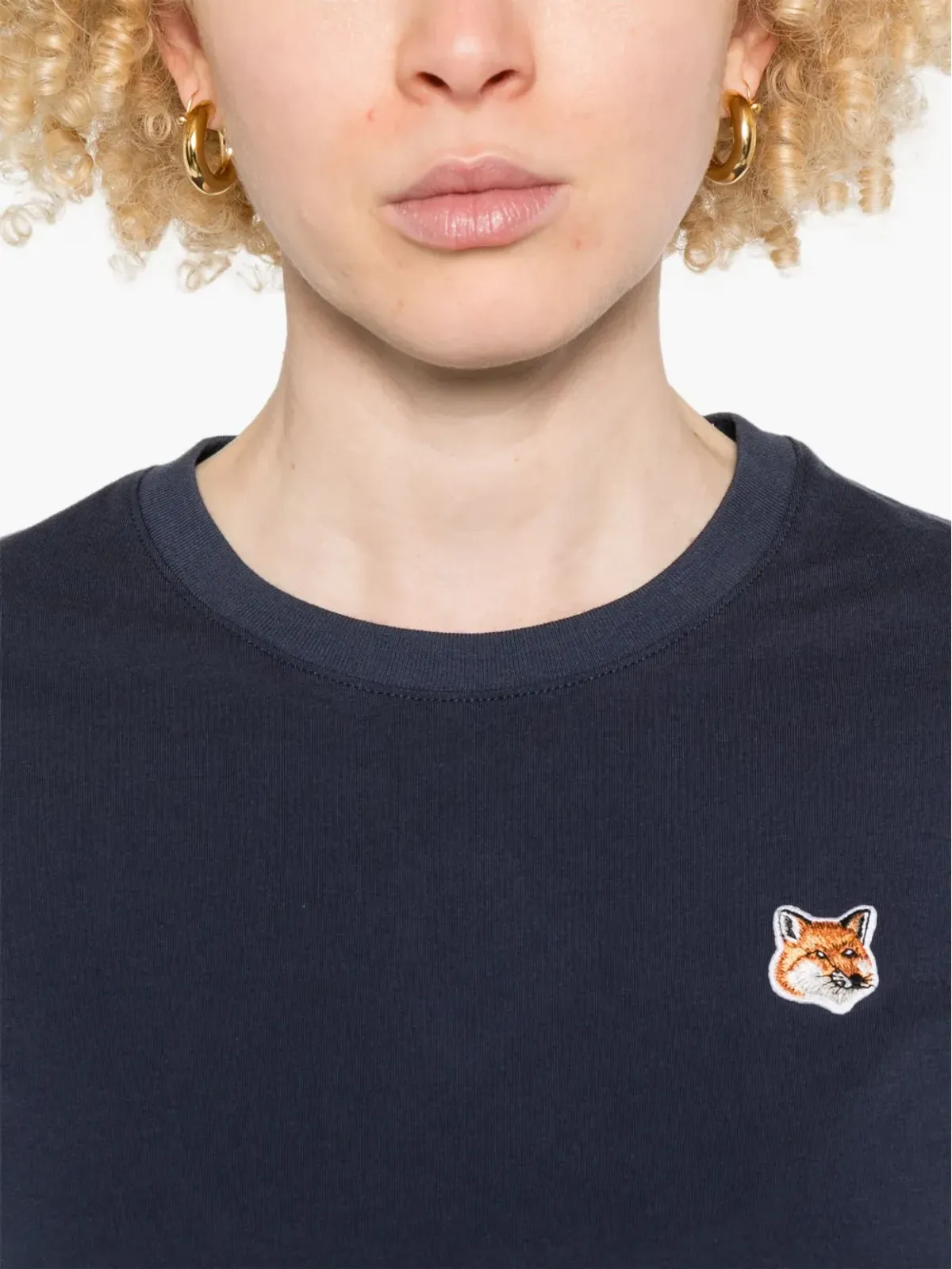 Maison Kitsuné フォックスヘッドパッチ Tシャツ - ブルー - 画像5