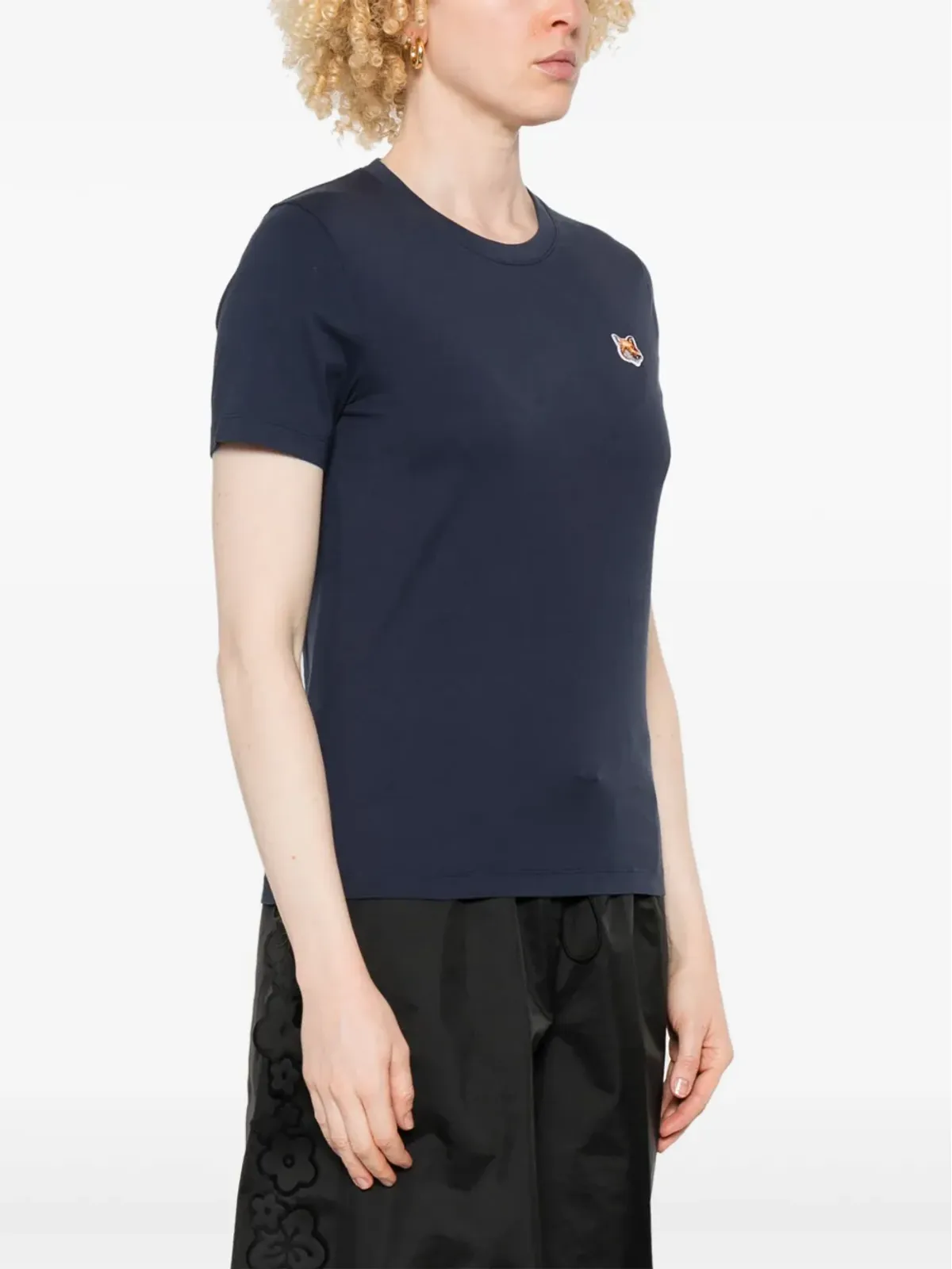 Maison Kitsuné フォックスヘッドパッチ Tシャツ - ブルー - 画像3