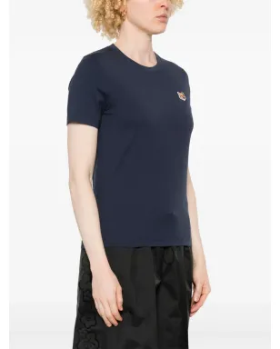 Maison Kitsuné フォックスヘッドパッチ Tシャツ - ブルー - サムネイル3
