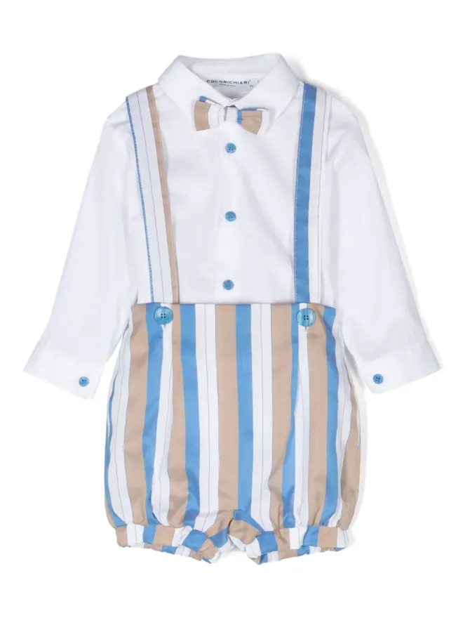 Colorichiari Colorichiari ストライプコットンショーツセットの商品画像