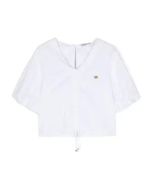 Pinko Kids 半袖ポプリンブラウス - サムネイル1