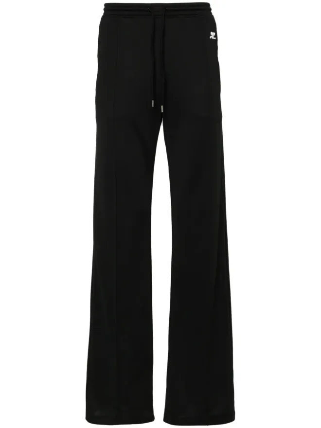 Courrèges Courrèges ロゴパッチ ジャージー トラックパンツ ブラックの商品画像