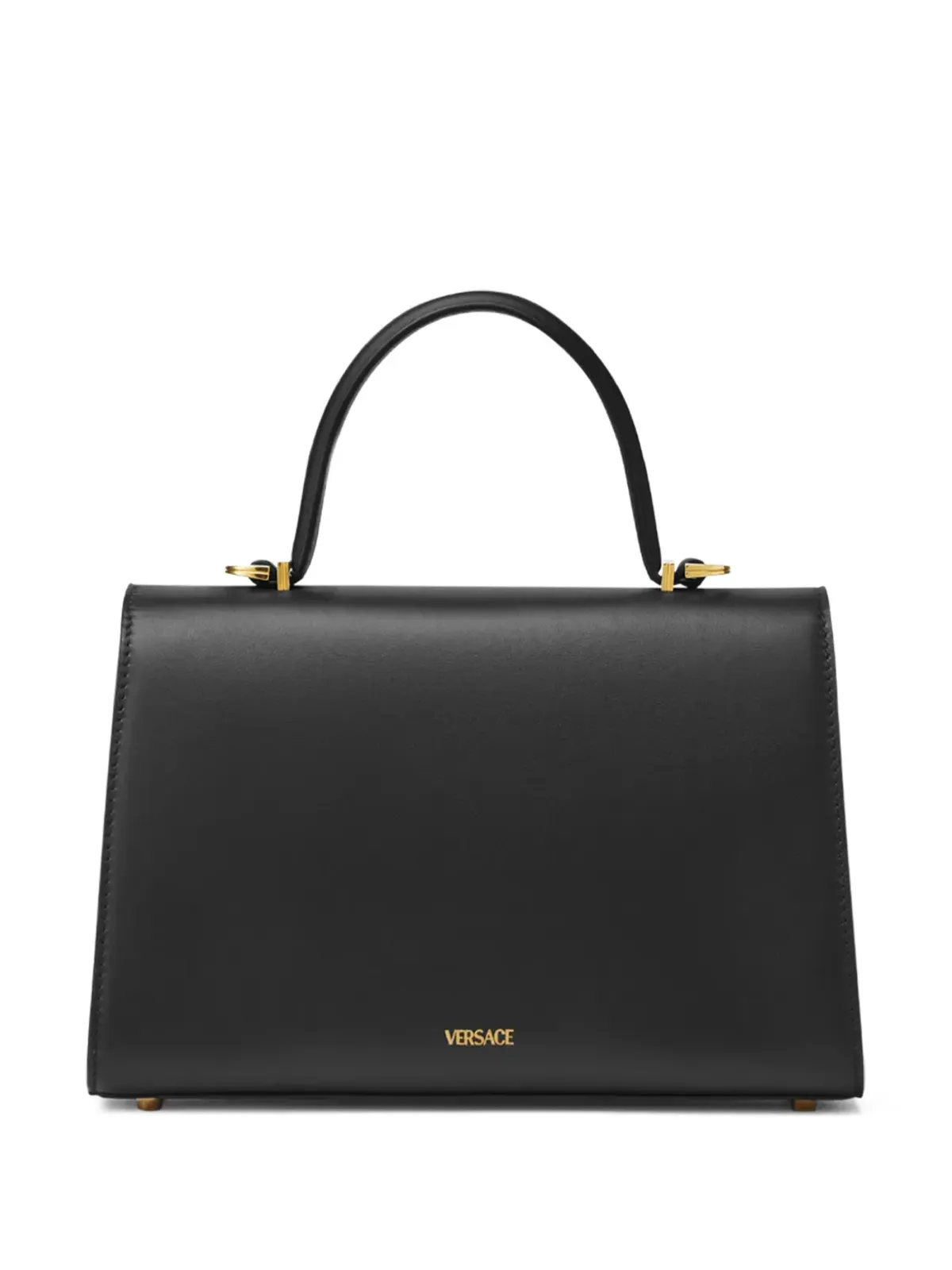 Versace レザー トートバッグ ブラック - 画像3