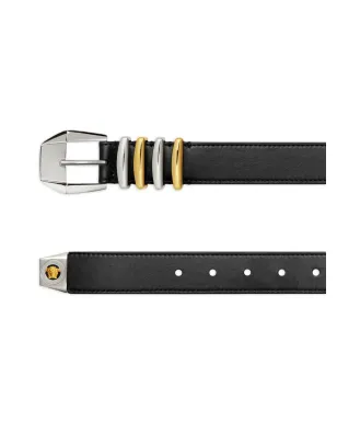 Versace メデューサモチーフ レザーベルト - ブラック - サムネイル2