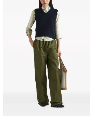 Prada Re-Nylon ストレートレッグパンツ グリーン - サムネイル2