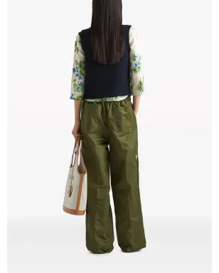Prada Re-Nylon ストレートレッグパンツ グリーン - サムネイル3