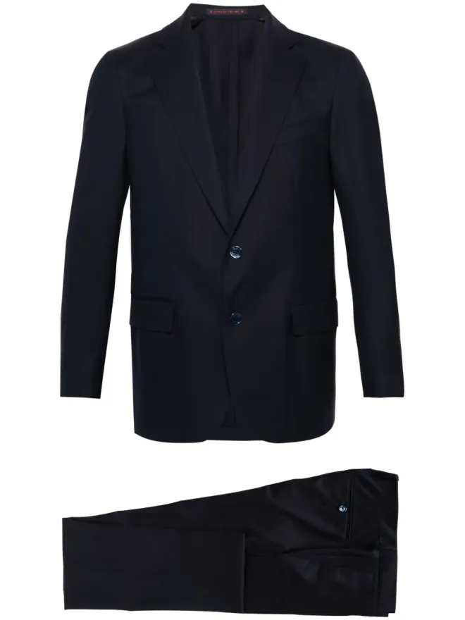 Bagnoli Sartoria Napoli Bagnoli Sartoria Napoli ミッドナイトブルー バージンウール ツイル スーツの商品画像