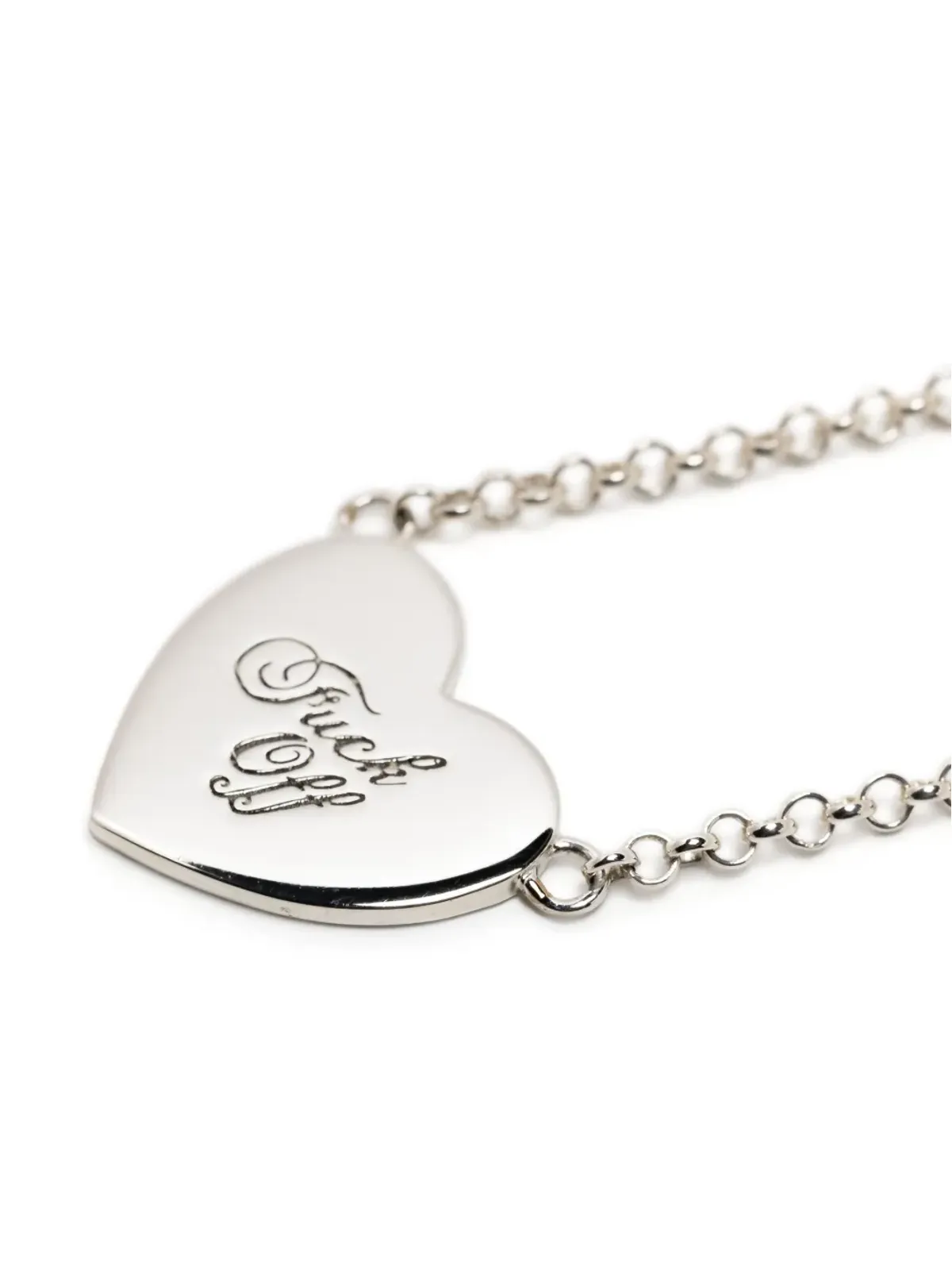 Stolen Girlfriends Club ウォームウェルカム ハートペンダント ネックレス - シルバー - 画像3
