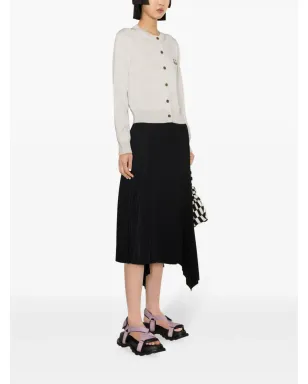 Maison Kitsuné ボールド フォックスヘッド ウール カーディガン - グレー - サムネイル3