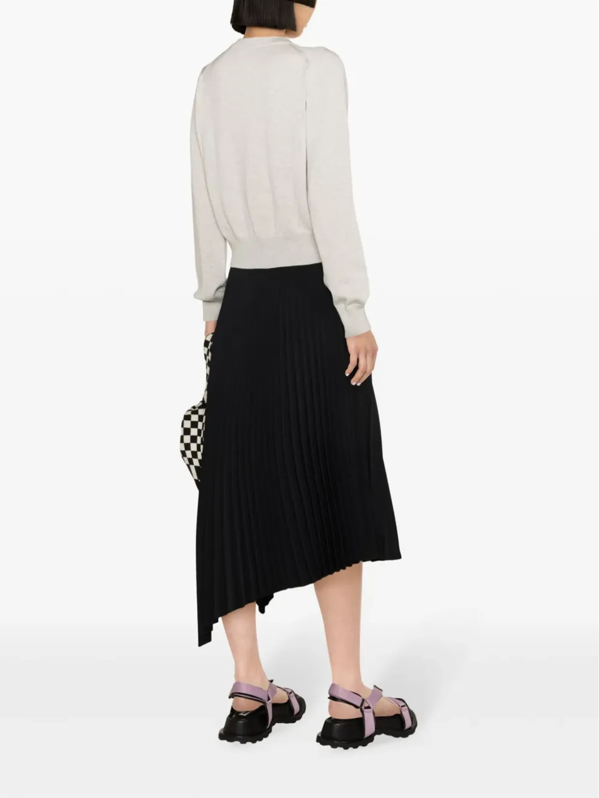 Maison Kitsuné ボールド フォックスヘッド ウール カーディガン - グレー - 画像4