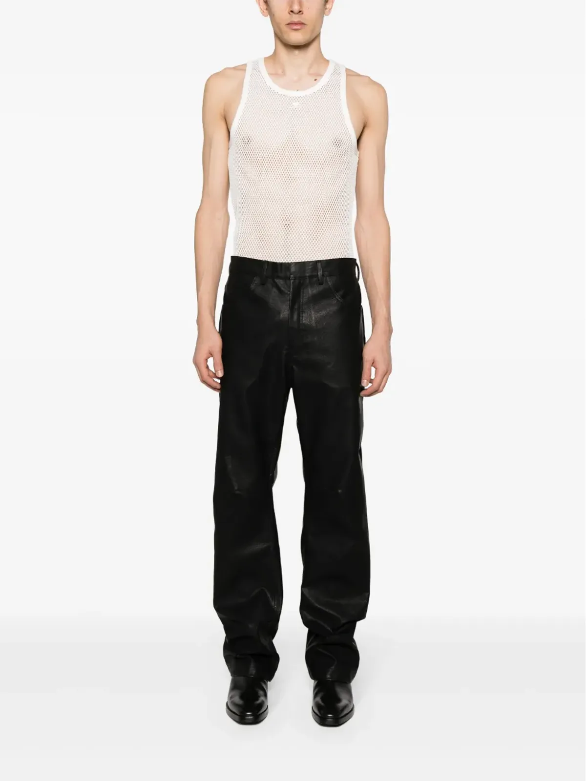 Courrèges ACメッシュタンクトップ ホワイト - 画像2
