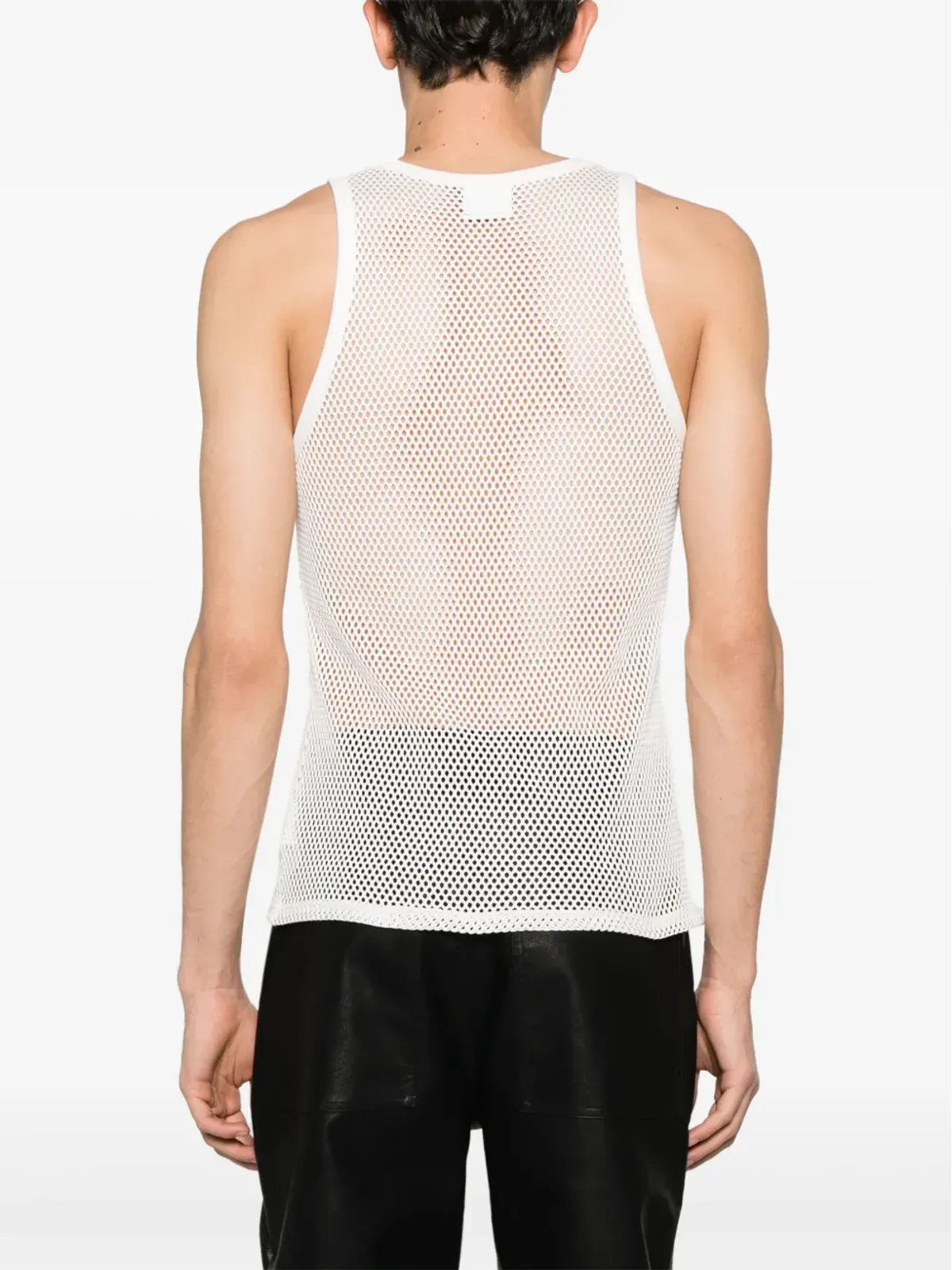 Courrèges ACメッシュタンクトップ ホワイト - 画像4