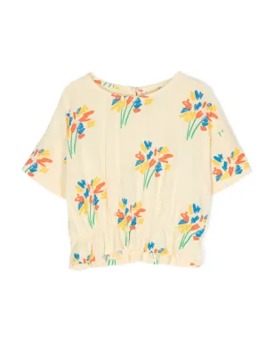 Bobo Choses 花柄刺繍Tシャツ - サムネイル1