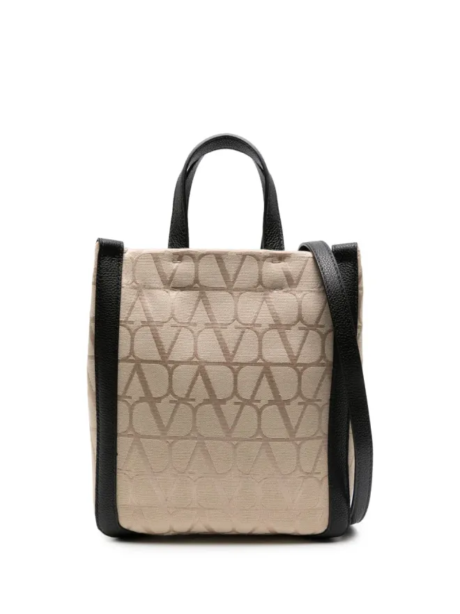 Valentino Garavani Valentino Garavani VLogo ジャカード トートバッグ - ニュートラルカラーの商品画像