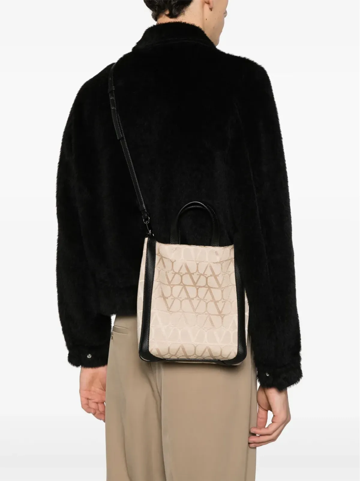 Valentino Garavani VLogo ジャカード トートバッグ - ニュートラルカラー - 画像2