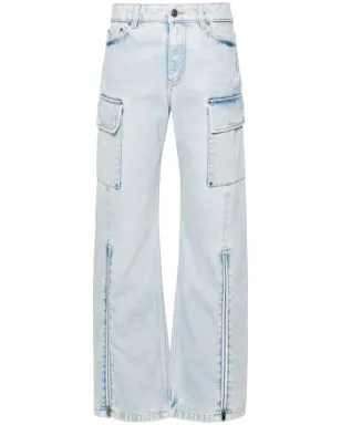 Stella McCartney ミッドライズ ワイドレッグ カーゴ ジーンズ - ブルー - サムネイル1