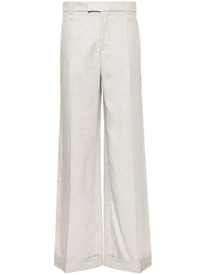 Brunello Cucinelli Brunello Cucinelli ルレックス混紡のワイドレッグパンツの商品画像