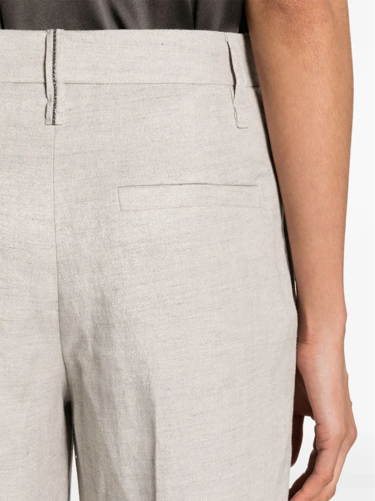 Brunello Cucinelli ルレックス混紡のワイドレッグパンツ - 画像5