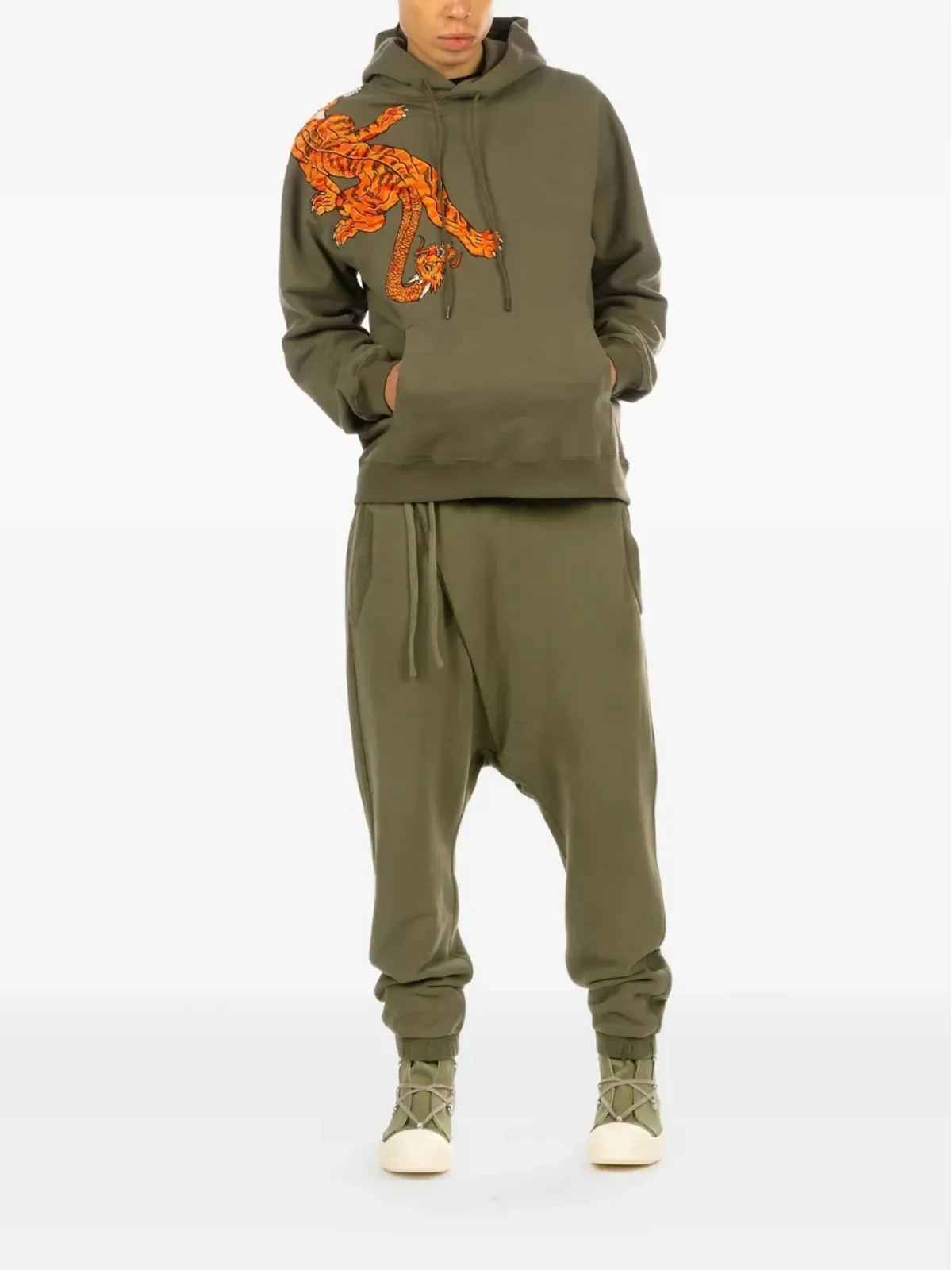 Maharishi Kesagiri アシンメトリカル トラックパンツ - 画像2