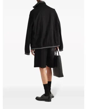 Prada トライアングルロゴ パネル切替え ボンバージャケット - サムネイル3